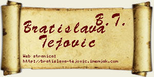 Bratislava Tejović vizit kartica